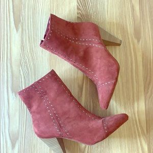 Wine colored booties